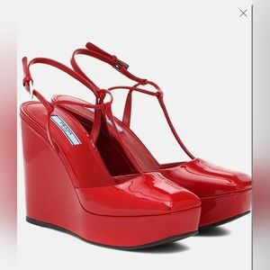 BNIB Prada wedge pump sandals 39.5